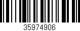 Código de barras (EAN, GTIN, SKU, ISBN): '35974906'