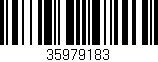 Código de barras (EAN, GTIN, SKU, ISBN): '35979183'