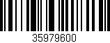 Código de barras (EAN, GTIN, SKU, ISBN): '35979600'