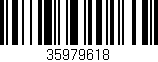 Código de barras (EAN, GTIN, SKU, ISBN): '35979618'