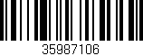 Código de barras (EAN, GTIN, SKU, ISBN): '35987106'