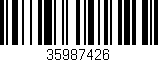 Código de barras (EAN, GTIN, SKU, ISBN): '35987426'