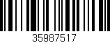 Código de barras (EAN, GTIN, SKU, ISBN): '35987517'