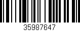 Código de barras (EAN, GTIN, SKU, ISBN): '35987647'