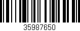 Código de barras (EAN, GTIN, SKU, ISBN): '35987650'