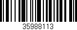 Código de barras (EAN, GTIN, SKU, ISBN): '35988113'