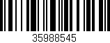 Código de barras (EAN, GTIN, SKU, ISBN): '35988545'