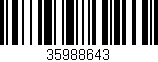 Código de barras (EAN, GTIN, SKU, ISBN): '35988643'