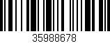 Código de barras (EAN, GTIN, SKU, ISBN): '35988678'