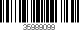 Código de barras (EAN, GTIN, SKU, ISBN): '35989099'