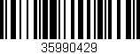 Código de barras (EAN, GTIN, SKU, ISBN): '35990429'