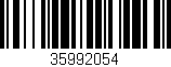 Código de barras (EAN, GTIN, SKU, ISBN): '35992054'