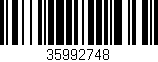Código de barras (EAN, GTIN, SKU, ISBN): '35992748'