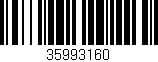 Código de barras (EAN, GTIN, SKU, ISBN): '35993160'