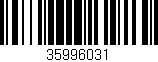 Código de barras (EAN, GTIN, SKU, ISBN): '35996031'