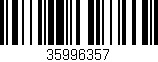 Código de barras (EAN, GTIN, SKU, ISBN): '35996357'