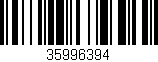 Código de barras (EAN, GTIN, SKU, ISBN): '35996394'