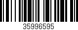 Código de barras (EAN, GTIN, SKU, ISBN): '35996595'