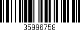 Código de barras (EAN, GTIN, SKU, ISBN): '35996758'