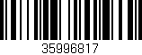 Código de barras (EAN, GTIN, SKU, ISBN): '35996817'