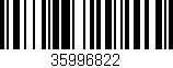 Código de barras (EAN, GTIN, SKU, ISBN): '35996822'