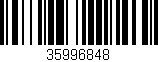 Código de barras (EAN, GTIN, SKU, ISBN): '35996848'