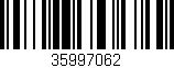 Código de barras (EAN, GTIN, SKU, ISBN): '35997062'