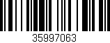 Código de barras (EAN, GTIN, SKU, ISBN): '35997063'