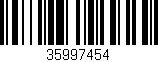 Código de barras (EAN, GTIN, SKU, ISBN): '35997454'