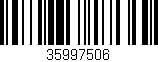 Código de barras (EAN, GTIN, SKU, ISBN): '35997506'