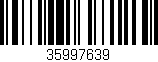 Código de barras (EAN, GTIN, SKU, ISBN): '35997639'
