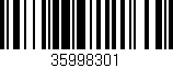 Código de barras (EAN, GTIN, SKU, ISBN): '35998301'