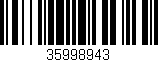 Código de barras (EAN, GTIN, SKU, ISBN): '35998943'