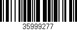 Código de barras (EAN, GTIN, SKU, ISBN): '35999277'
