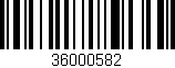 Código de barras (EAN, GTIN, SKU, ISBN): '36000582'