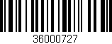 Código de barras (EAN, GTIN, SKU, ISBN): '36000727'