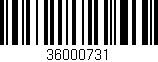 Código de barras (EAN, GTIN, SKU, ISBN): '36000731'