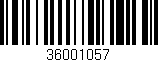 Código de barras (EAN, GTIN, SKU, ISBN): '36001057'