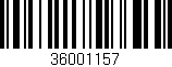 Código de barras (EAN, GTIN, SKU, ISBN): '36001157'