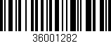 Código de barras (EAN, GTIN, SKU, ISBN): '36001282'