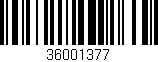 Código de barras (EAN, GTIN, SKU, ISBN): '36001377'