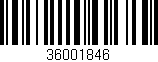 Código de barras (EAN, GTIN, SKU, ISBN): '36001846'