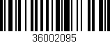 Código de barras (EAN, GTIN, SKU, ISBN): '36002095'