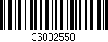 Código de barras (EAN, GTIN, SKU, ISBN): '36002550'