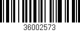 Código de barras (EAN, GTIN, SKU, ISBN): '36002573'