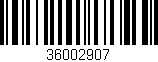 Código de barras (EAN, GTIN, SKU, ISBN): '36002907'