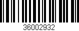 Código de barras (EAN, GTIN, SKU, ISBN): '36002932'
