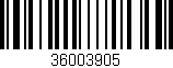 Código de barras (EAN, GTIN, SKU, ISBN): '36003905'