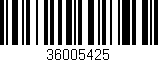 Código de barras (EAN, GTIN, SKU, ISBN): '36005425'