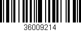 Código de barras (EAN, GTIN, SKU, ISBN): '36009214'